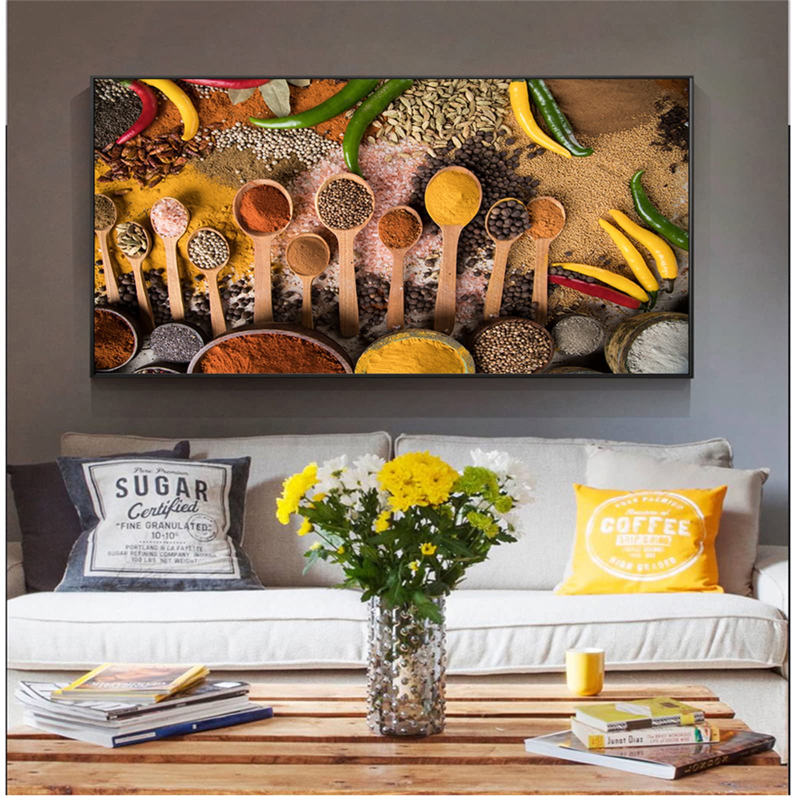 Diamentowe przyprawy, do malowania diamentowego, duże zestawy do haftu krzyżykowego dla dorosłych, 50 x 100 cm, do samodzielnego wykonania malowania diamentami 5D po numerach, dla dzieci, początkujących, pełne diamenty, haftowanie, płótno, dekoracja ścien