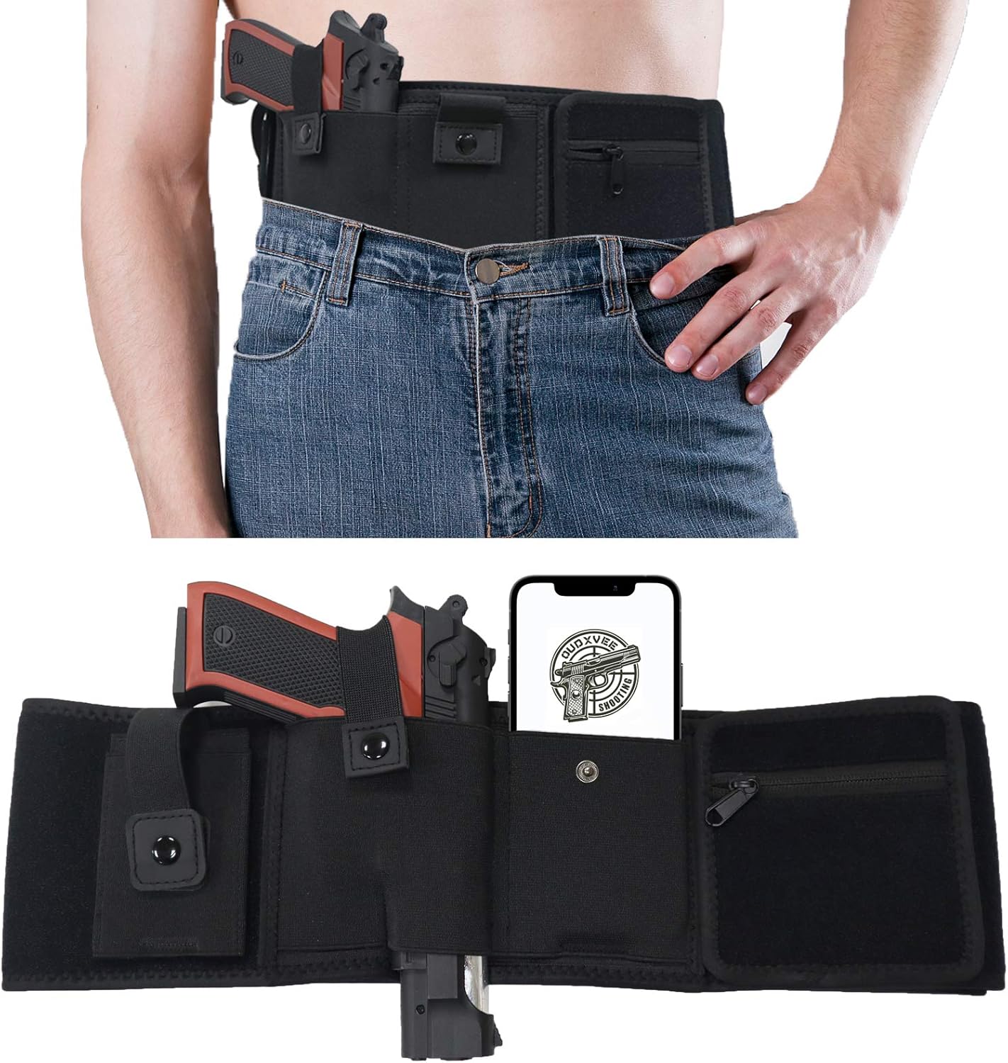 Belly Band Holster for Concealed Carry, Breathable