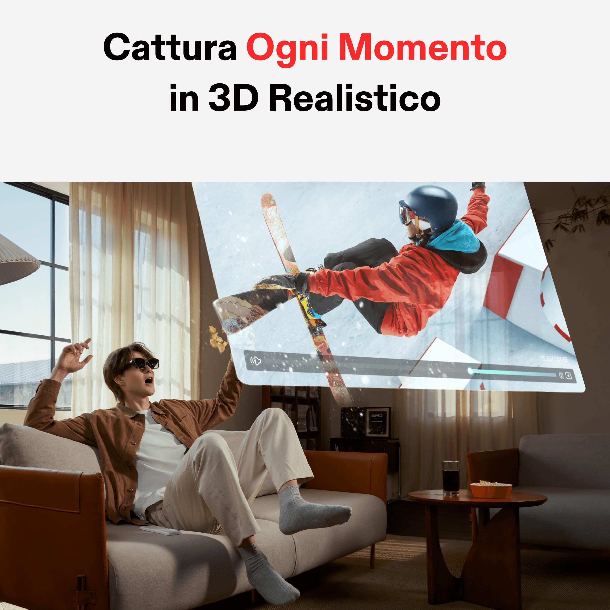 XREAL Beam Pro (6G+128G), il Compagno di Calcolo Spaziale per AR Occhiali, Fotocamere 3D, Android 14, Supporta Google Play Store Apps, Esperienze Spaziali Multiple per Film, TV e Giochi, FHD 1080p