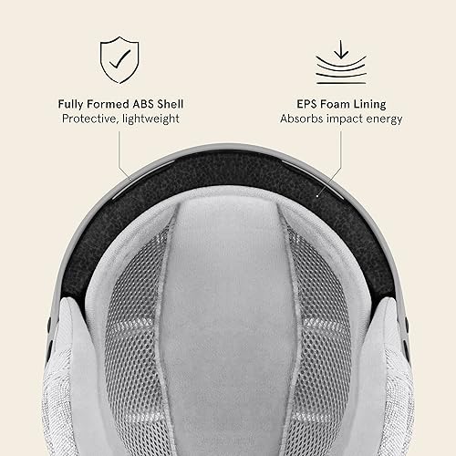 Miniatura 2 de Retrospec Comstock - Casco de esquí  Casco de snowboard para adultos y jóvenes  Casco de nieve de ajuste ajustable con carcasa protectora y