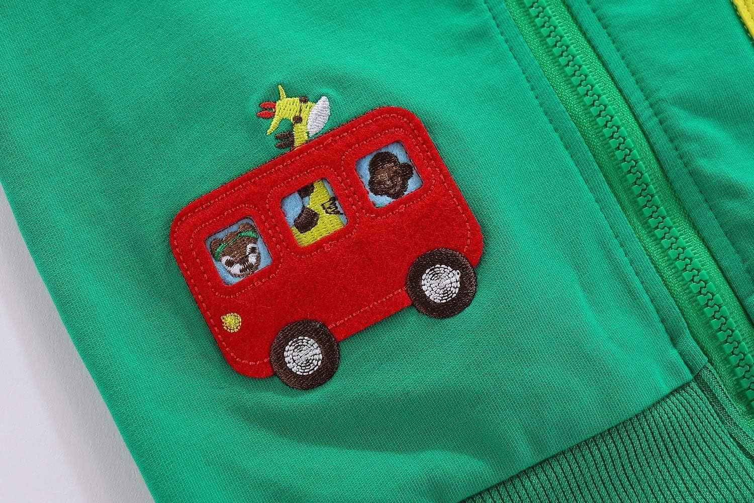 Mud Kingdom Little Boys Girls Vests Outerwear Cute Cartoon Embroidery