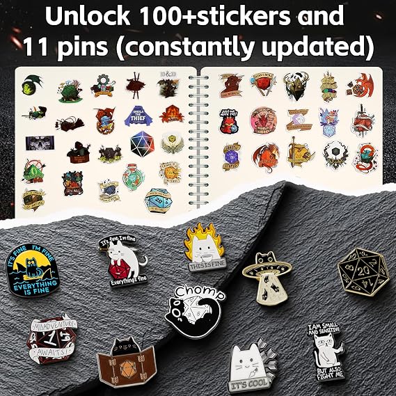 Coyeekn Mystery Dice Set, DND Dice Set of 7 Polyhedral Dice | 1 in 10 Chance to Get Legendary Dice, with Extra Loot, Suitable for Dice Goblin D&D Gift