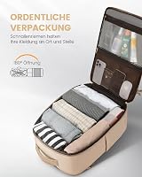 LOVEVOOK Kézipoggyász Hátizsák 40x20x25 Ryanair Wizz Air Eurowings Utazótáska Női Bővíthető Kabinbőrönd 20L Khaki 3