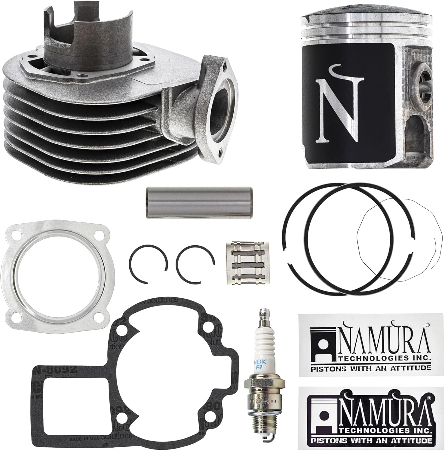 NICHE Cylinder Namura Piston Gasket Kit for Kawasaki KFX80 Suzuki QuadSport LT80 11005-S006 11210-40B01 1987-2006