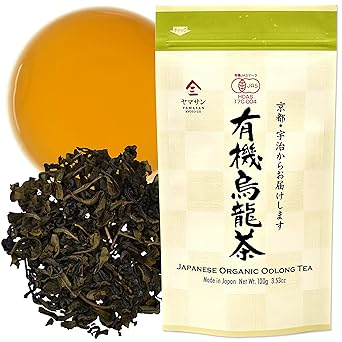 YAMASAN KYOTO UJI Organic Oolong tea Loose Leaf Tea,100% authentic made in Japan, 100g (3.53Oz)