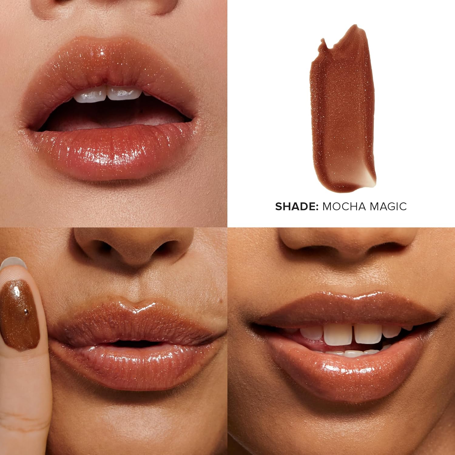 Nudestix NudeGlow Lip Set – 3-Piece Hydrating Peptide Lip Butter Kit with Glossy Shimmer Tints | Includes Vanilla Sprinkle, Rose Sparkle & Mocha Magic | Clean, Vegan, Plumping Lip Balm Trio - Image 7