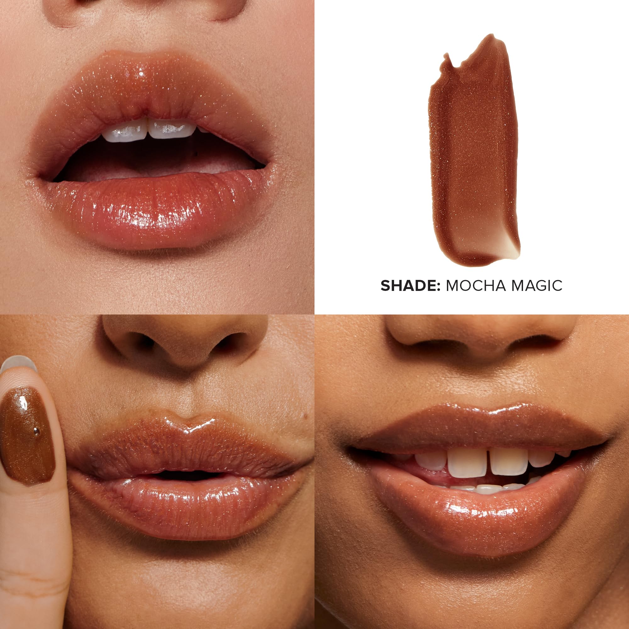 Nudestix Hydrating Peptide Lip Butter – Glossy Lip Balm with Avocado, Shea Butter & 2% Peptides for Hydration & Plumping | Clean, Vegan & Cruelty-Free