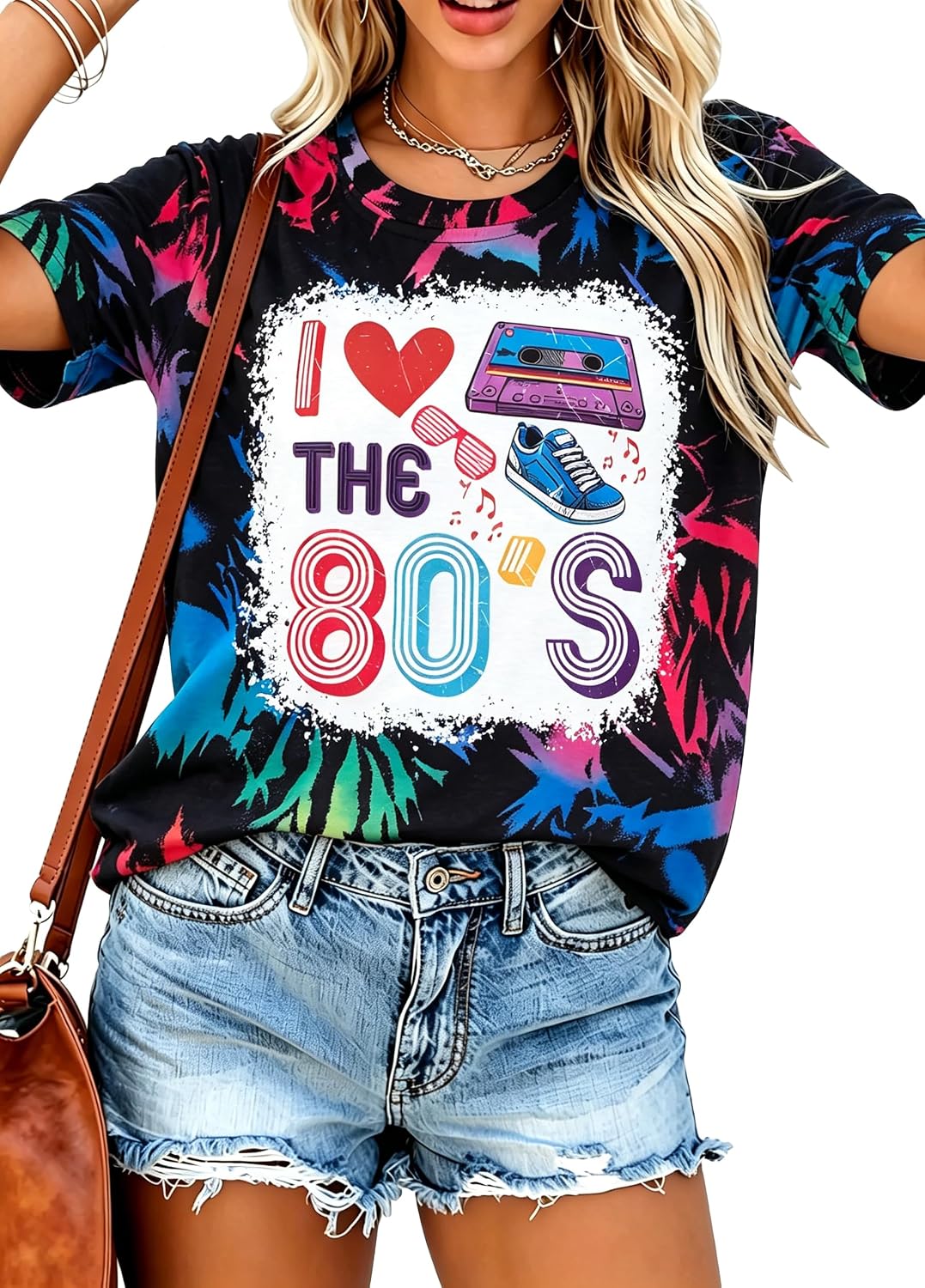 80s Shirts for Women Retro 90s Outfit I Love The 80s Tshirts 1980s Theme Party Outfits 80 S 90 S Neon Costumes