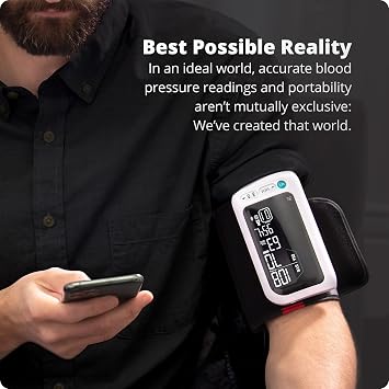 Greater Goods Bluetooth Blood Pressure Monitor with Automatic Upper Arm Cuff, App-Enabled for iOS and Android