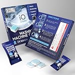 IO CLEAN Comprimés de nettoyage de la laveuse, 24 Compte (1 Année de disponibilité) – C'est profond. Clean Comprimés nettoyants pour lave-linge HE Charge avant & Charge supérieure – Détartrage de laveuse sans parfum pour le contrôle d'odeur