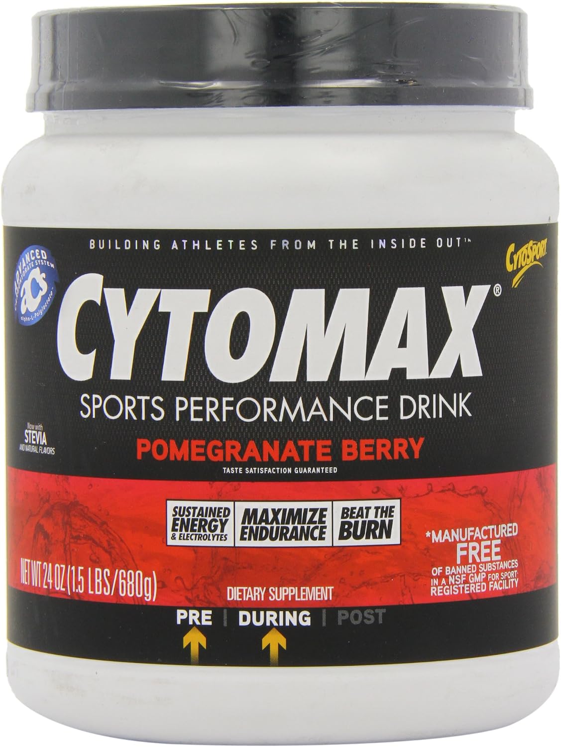 CytoSport Cytomax Sports Performance Mix, Pomegranate Berry, 1.5 Pound