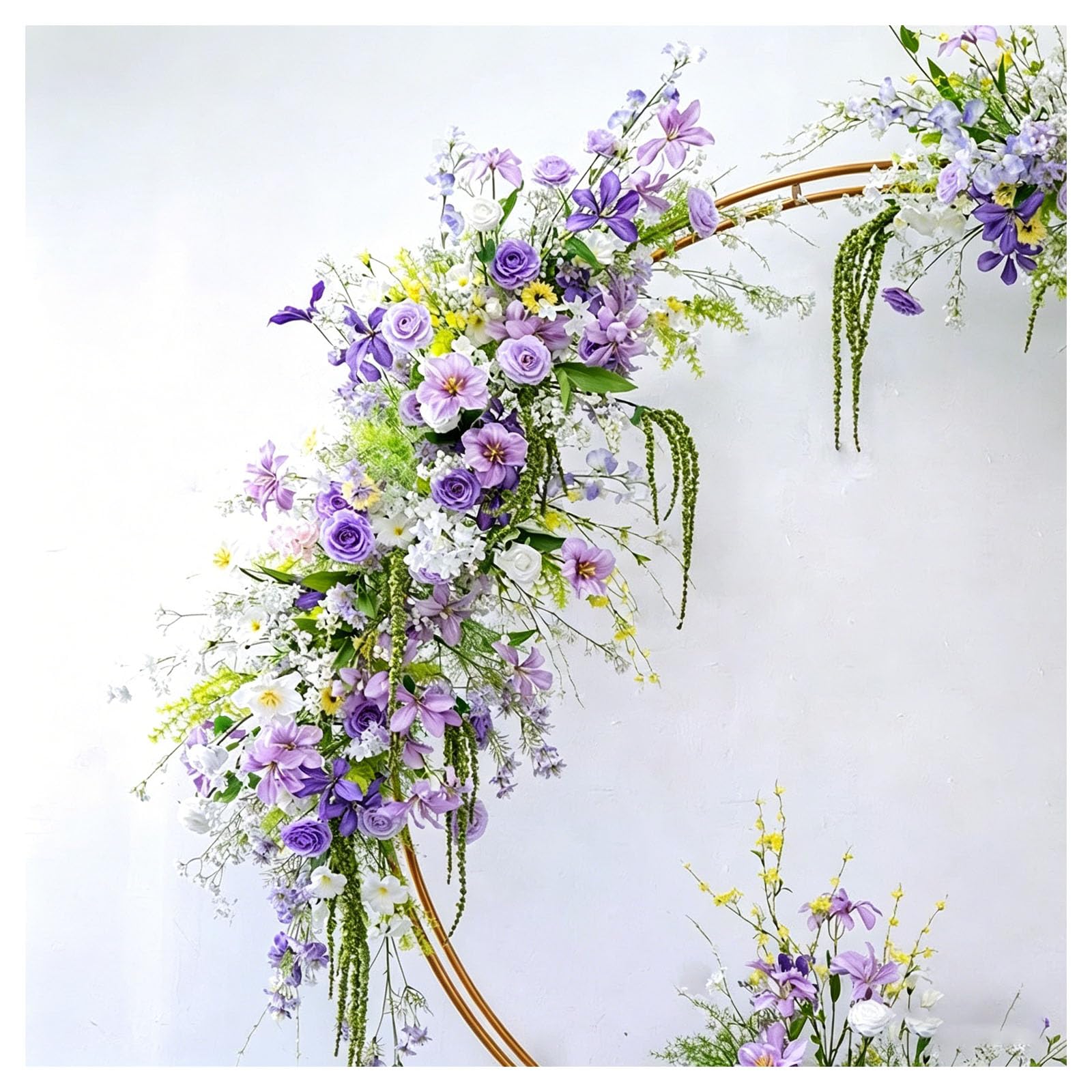 Window Display Flowers Hanging Floral Decor Wedding Aisle Flowers, Multiple Styles Artificial Flowers, For Wedding Reception, Ceremony Backdrop, Hotel Decoration, Engagement Par(Size:180*60cm,Color:A)