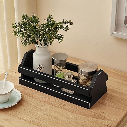 Miniatura 5 de Bandeja para tanque de inodoro, cesta de almacenamiento de papel higiénico, decoración de granja, decoración de tanque de inodoro, organizador de