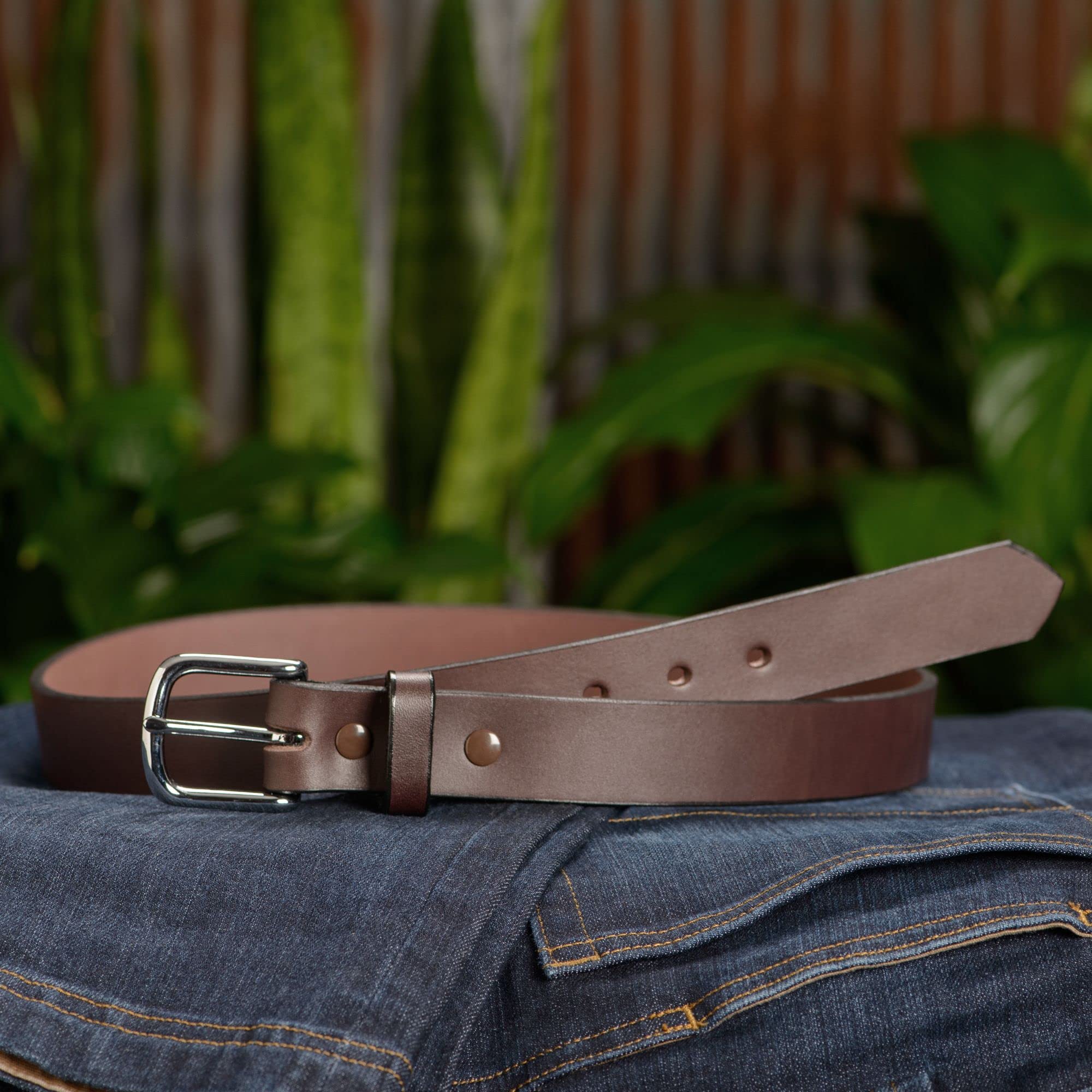 Bullhide Belts Mens Leather Belt for Work, Casual, Dress 1.25