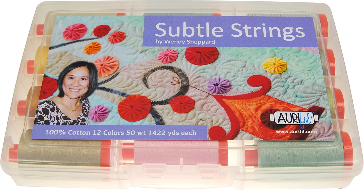 Aurifil Subtle Strings by Wendy Sheppard 12 Large Spools Cotton 50wt