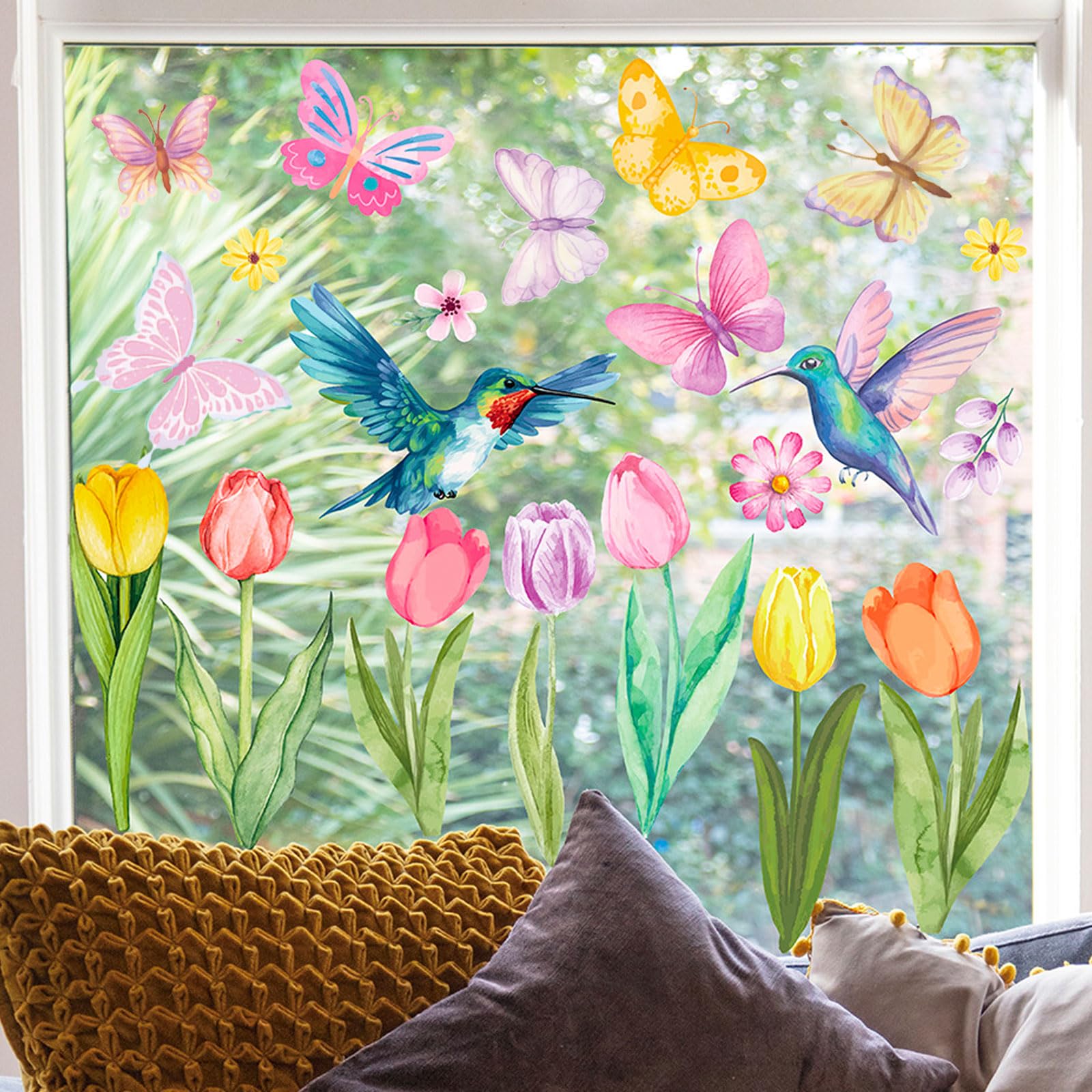 Fensterbilder Für Frühling Und Ostern - Statisch Haftend