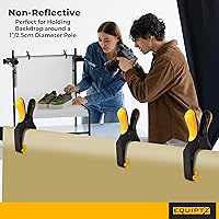 Vista 4 de Abrazaderas de resorte de 3 pulgadas, paquete de 20 abrazaderas para soporte de fondo, lonas, manualidades y cubierta de piscina con apertura