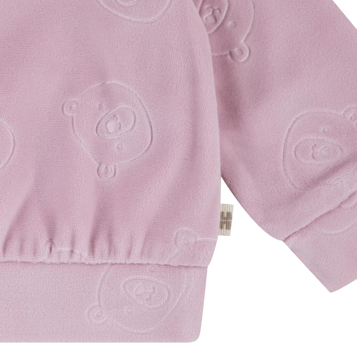 HUGGIES Baby Velour Crewneck Sweatshirt and Jogger Pants 2-piece Outfit Set