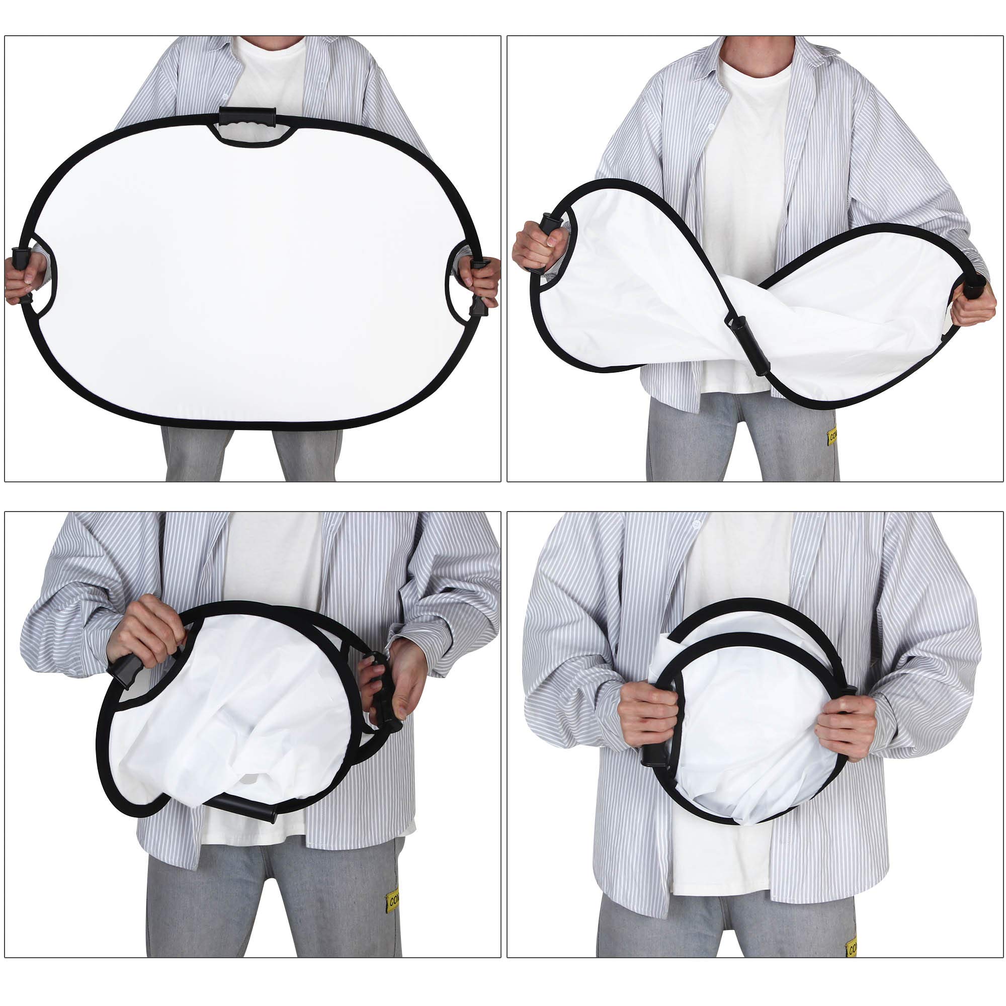 60 x 90 cm 5 in 1 Pannello Riflettente Fotografico, Pieghevole Multidisco, per Riprese Foto e Video, Accessori per luci Fotografiche