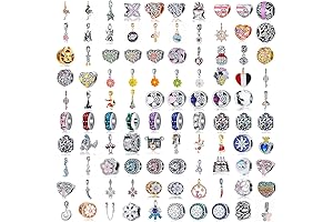 Exquisite 9-Pack European Style Charms for Pandora Bracelets