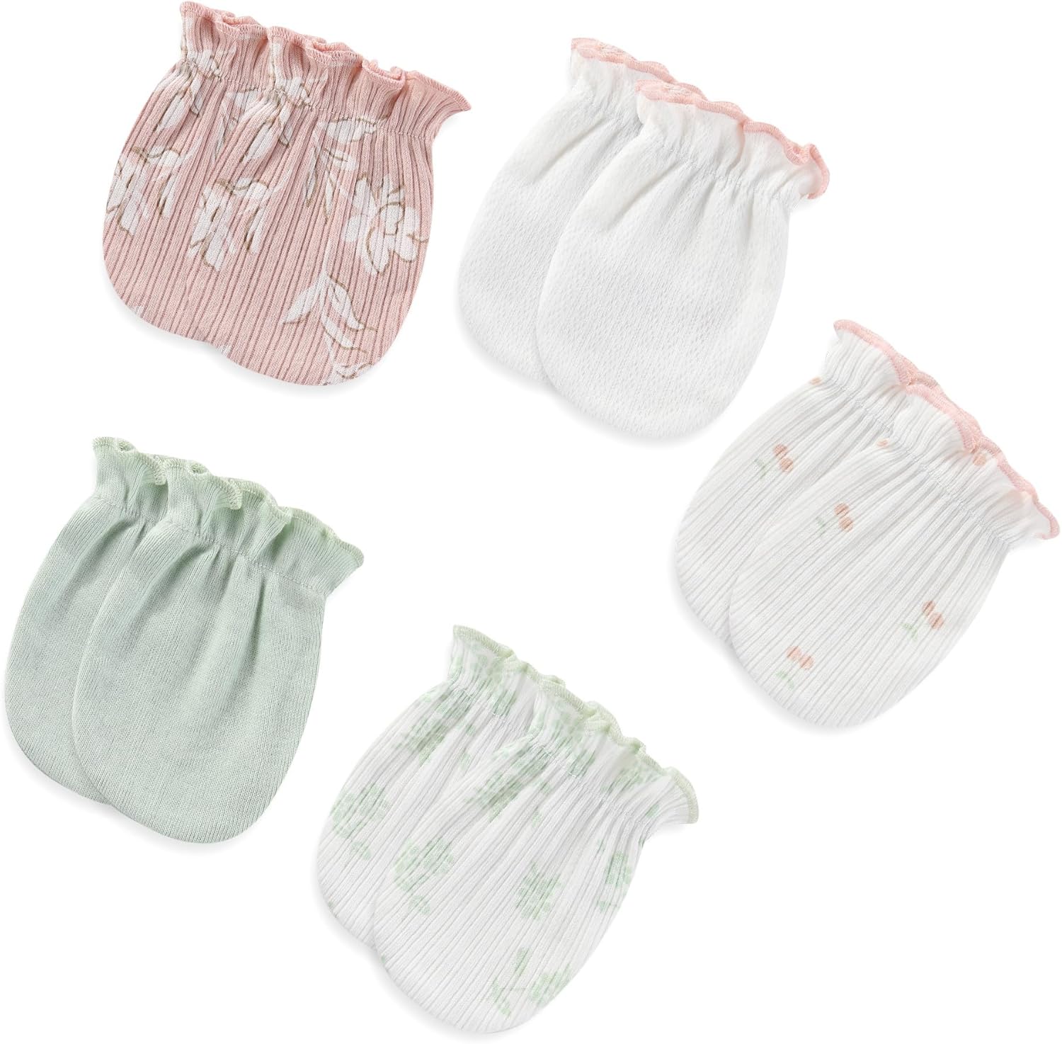 Newborn Layette Gift Set 20-Piece Cotton Baby Boy Girl Clothes Essentials and Accessories - Image 5