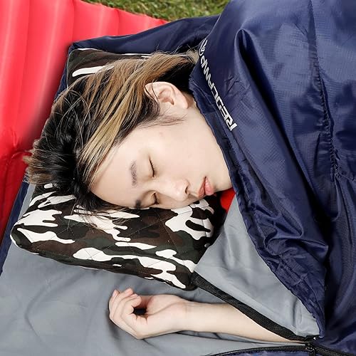 Miniatura 70 de REDCAMP Saco de dormir ultraligero para mochileros, senderismo, comodidad para adultos en clima cálido, con saco de compresión 2-Sobre