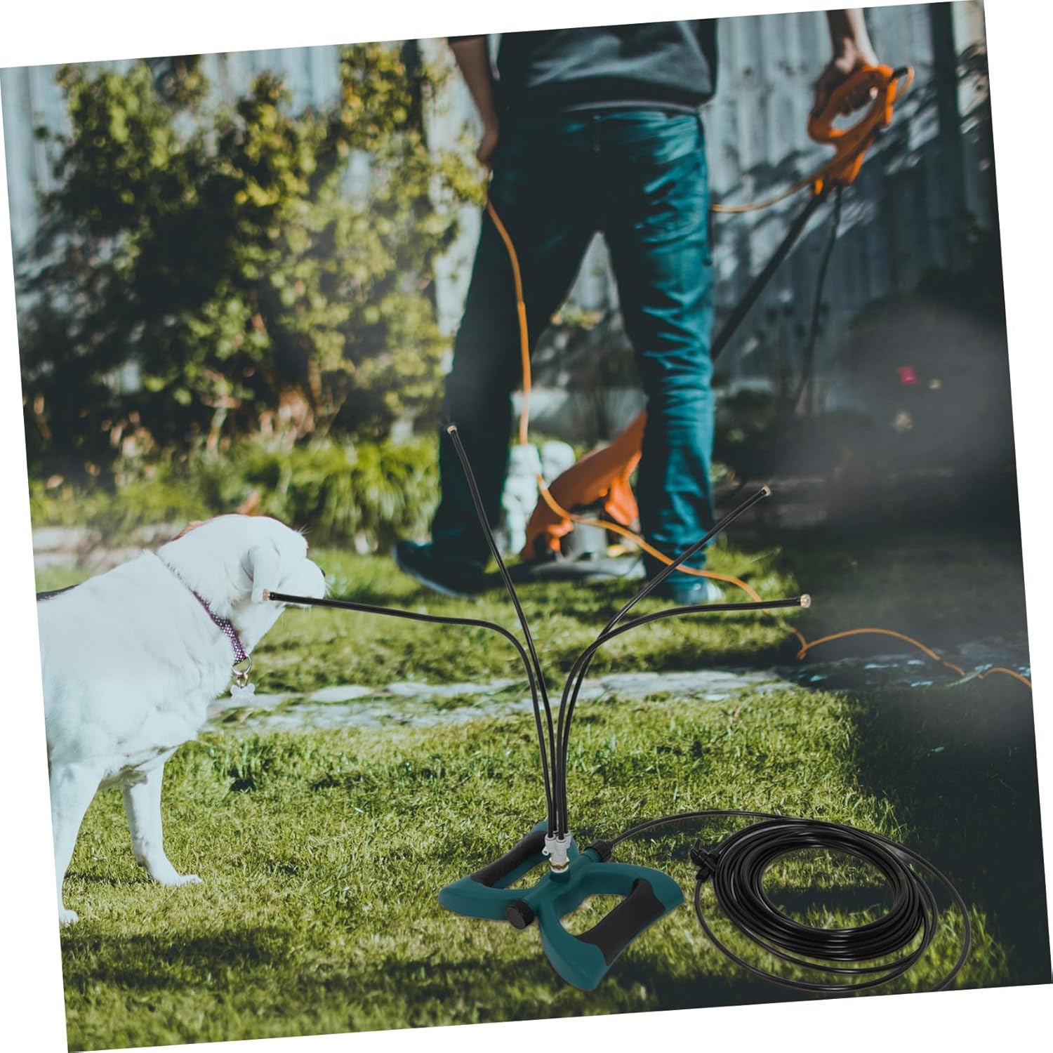 Portable Outdoor Mister for Patio Large Coverage Misting Cooling System Easy to Install Perfect for Hot Summer Days