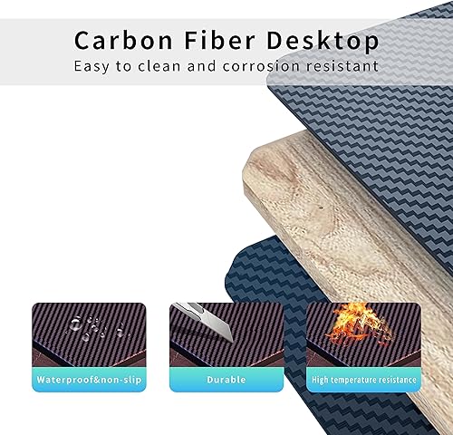 Miniatura 5 de AOR ESPORTS Mesa de juego de 55 pulgadas, escritorio de esquina LED en forma de L para computadora con alfombrilla para mouse, gancho para