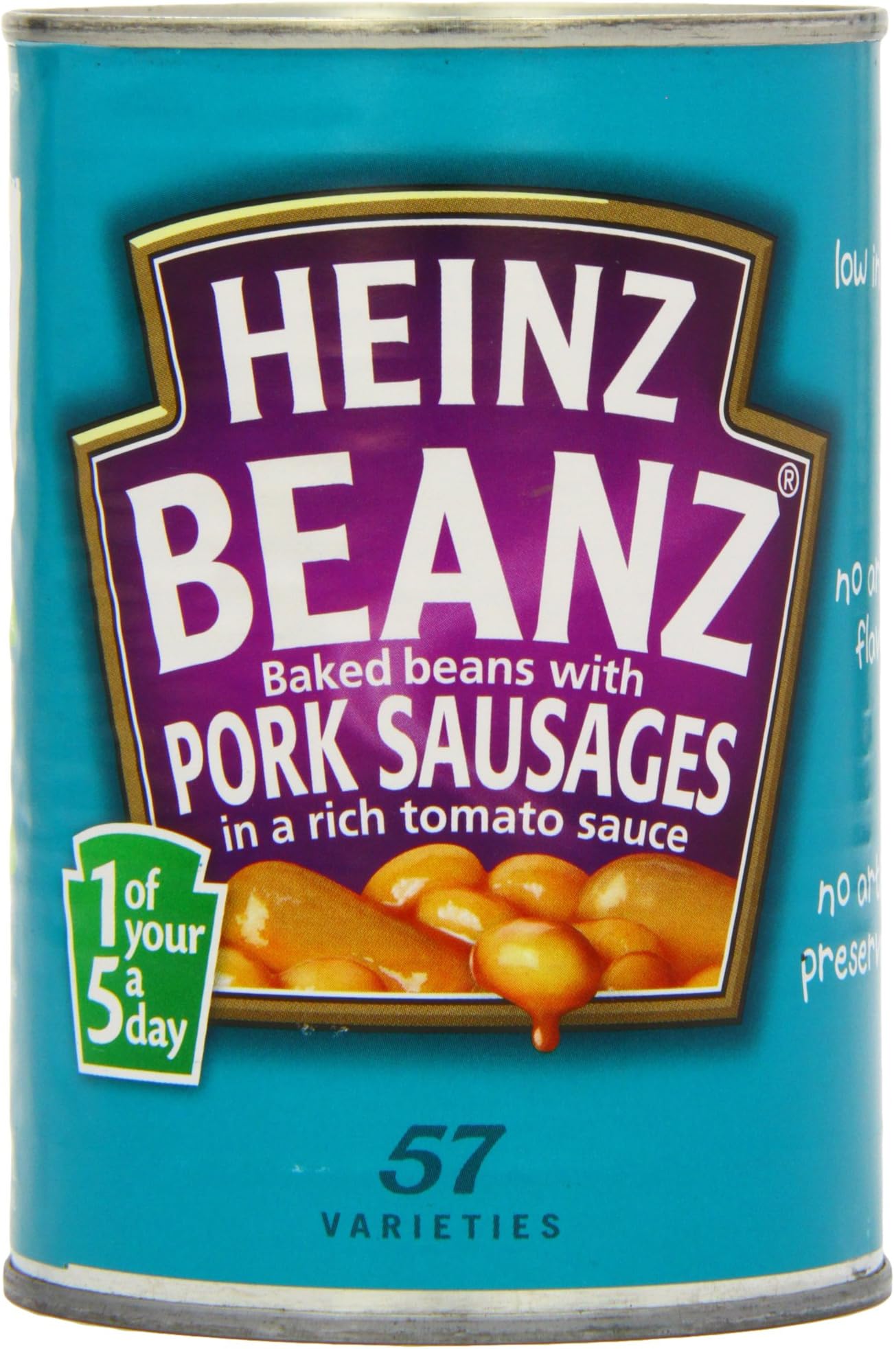 Heinz Beanz with Pork Sausages 415 g (Pack of 6)