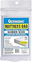 Ultrasac Queen Mattress Waterproof Bag 2.0 MIL Thick Clear Cover 70x92" - Ideal for Moving, Storage & Protection