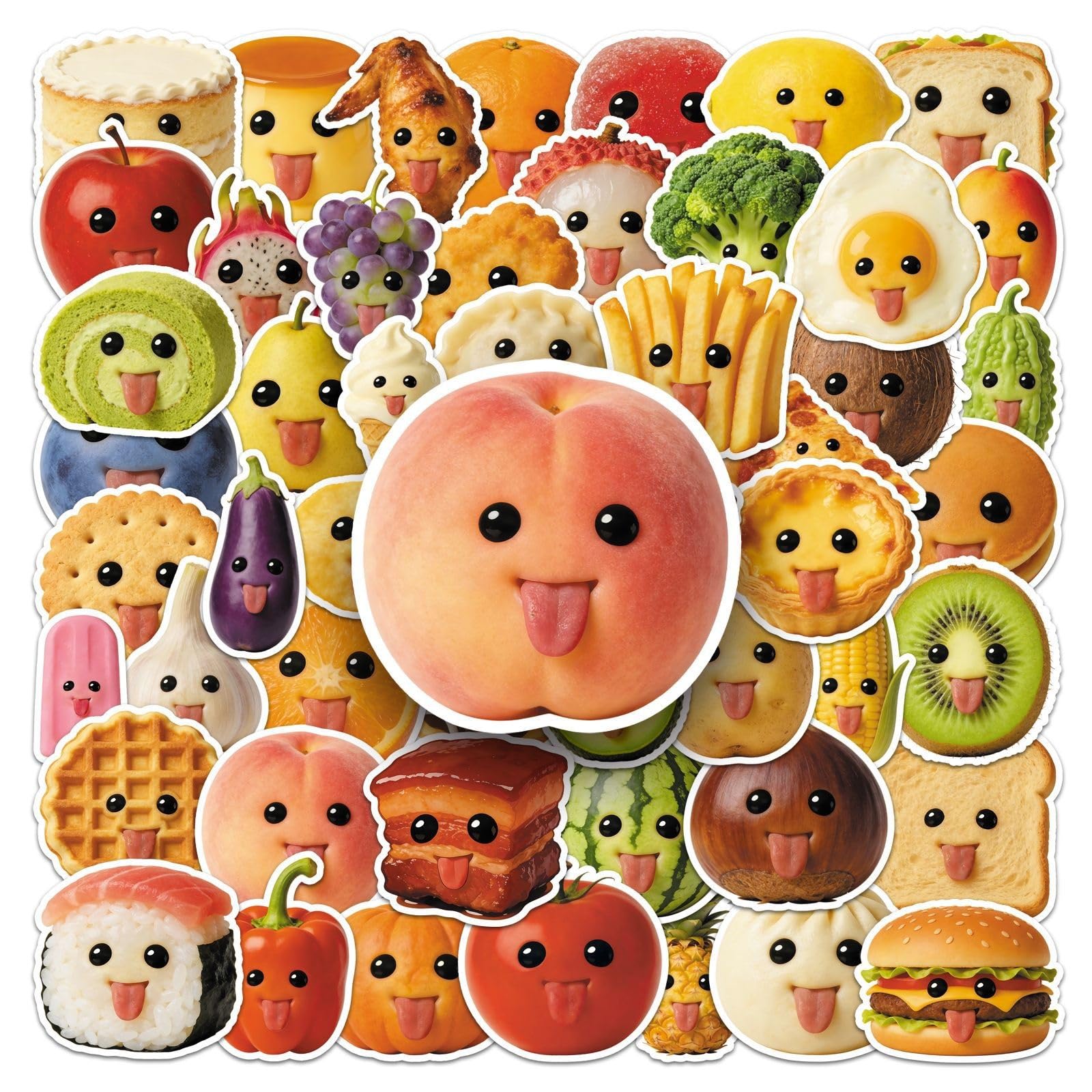 FGLFPXI 30/60PCS Stickers Waterproof Graffiti Stickers for Phone Tablet Guitar Helmet Stationery