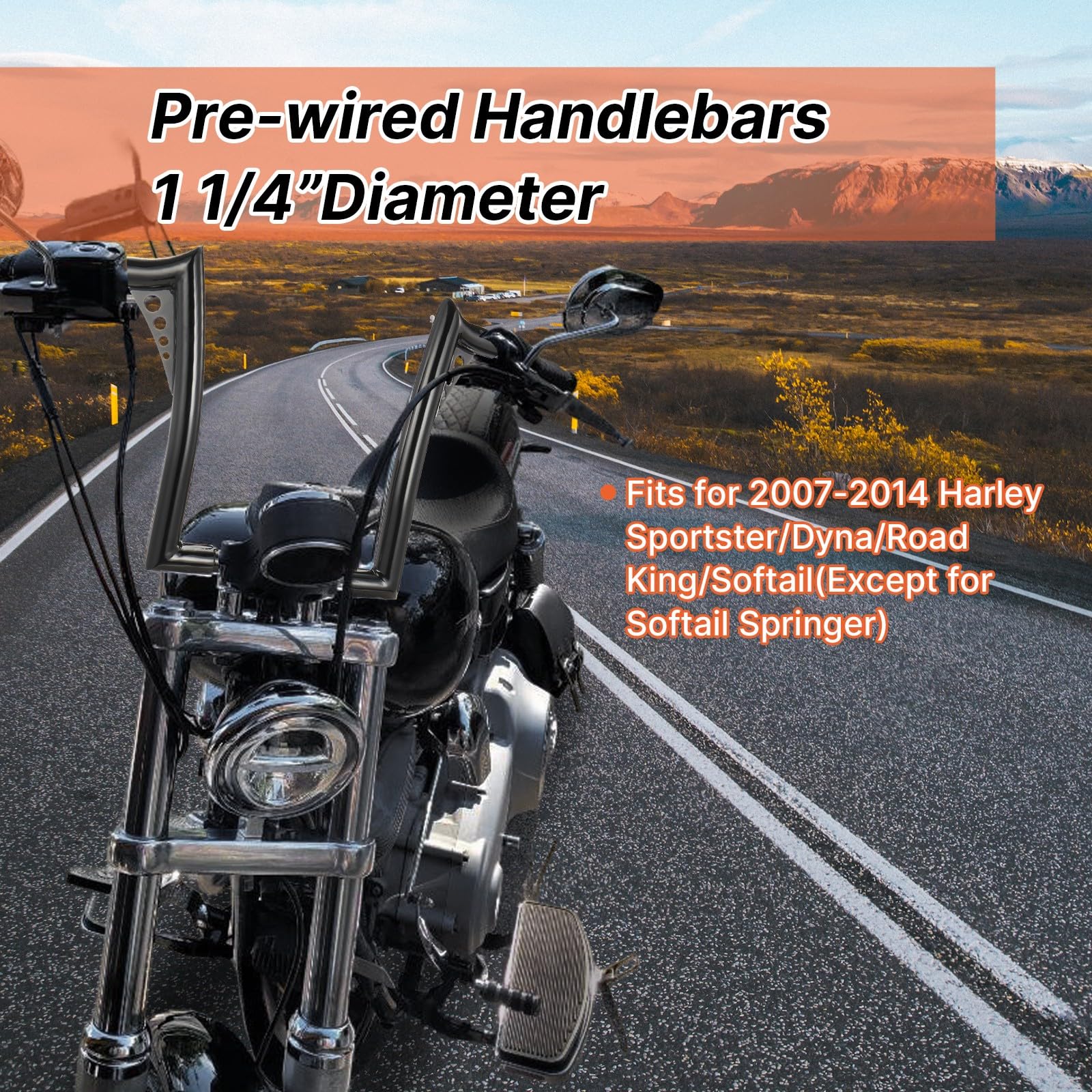 2003 Harley Fatboy Softail Handlebar 12\, image size:1600x1600