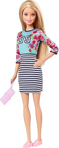 Miniatura 2 de Barbie Fashionistas Doll Floral Top y Falda a Rayas - Original
