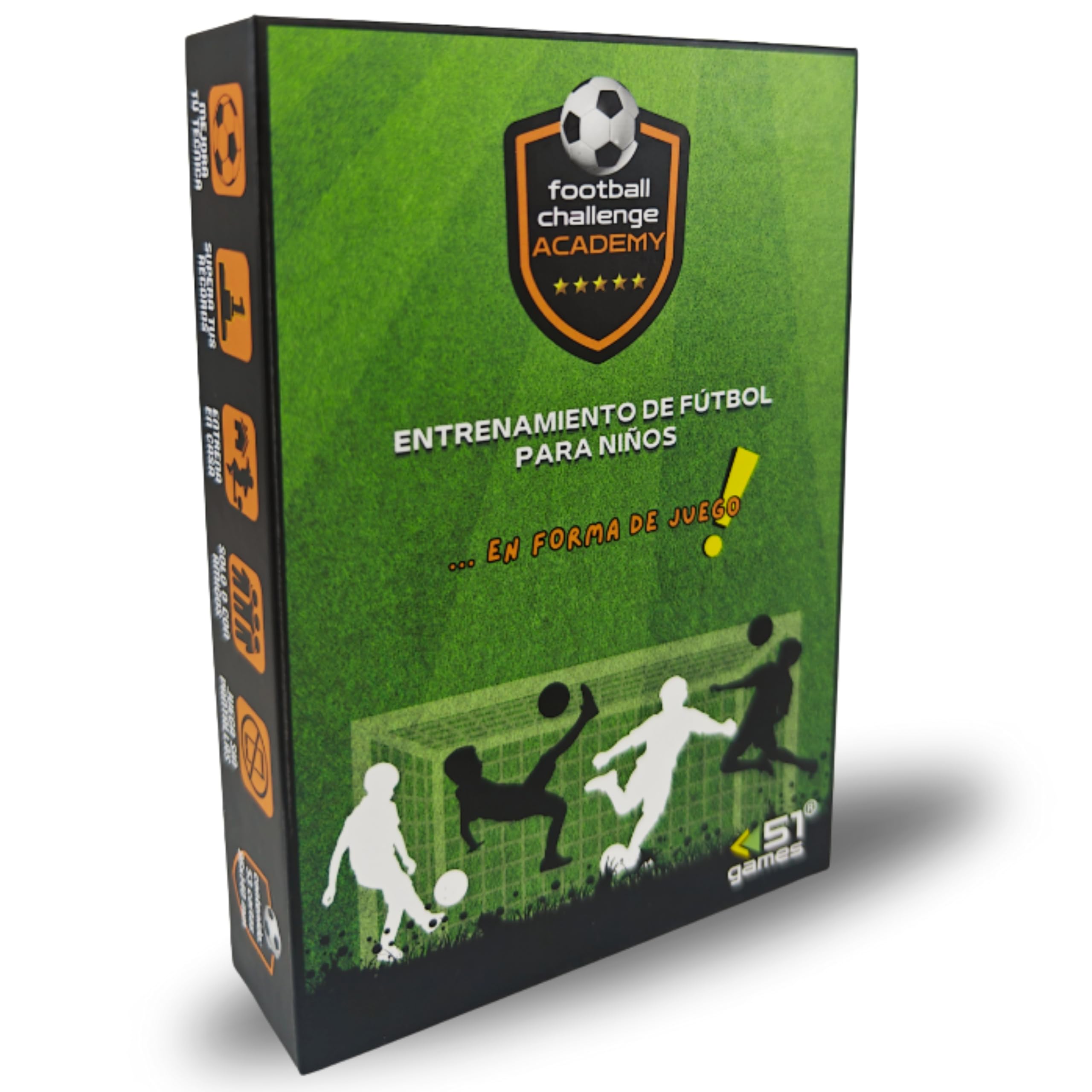 51games | Football Training for Children in Game Form | Improve Your Technique | Score & Beat Your Records | Gift 9 10 11 12 13 Years | 51 Individual Technique Challenges | Train Playing at Home