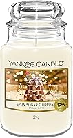 Vista 1 de Yankee Candle Vela perfumada Vela en tarro grande de flurries de azúcar hilada Colección Snow Globe Wonderland Tiempo de combustión: hasta 150