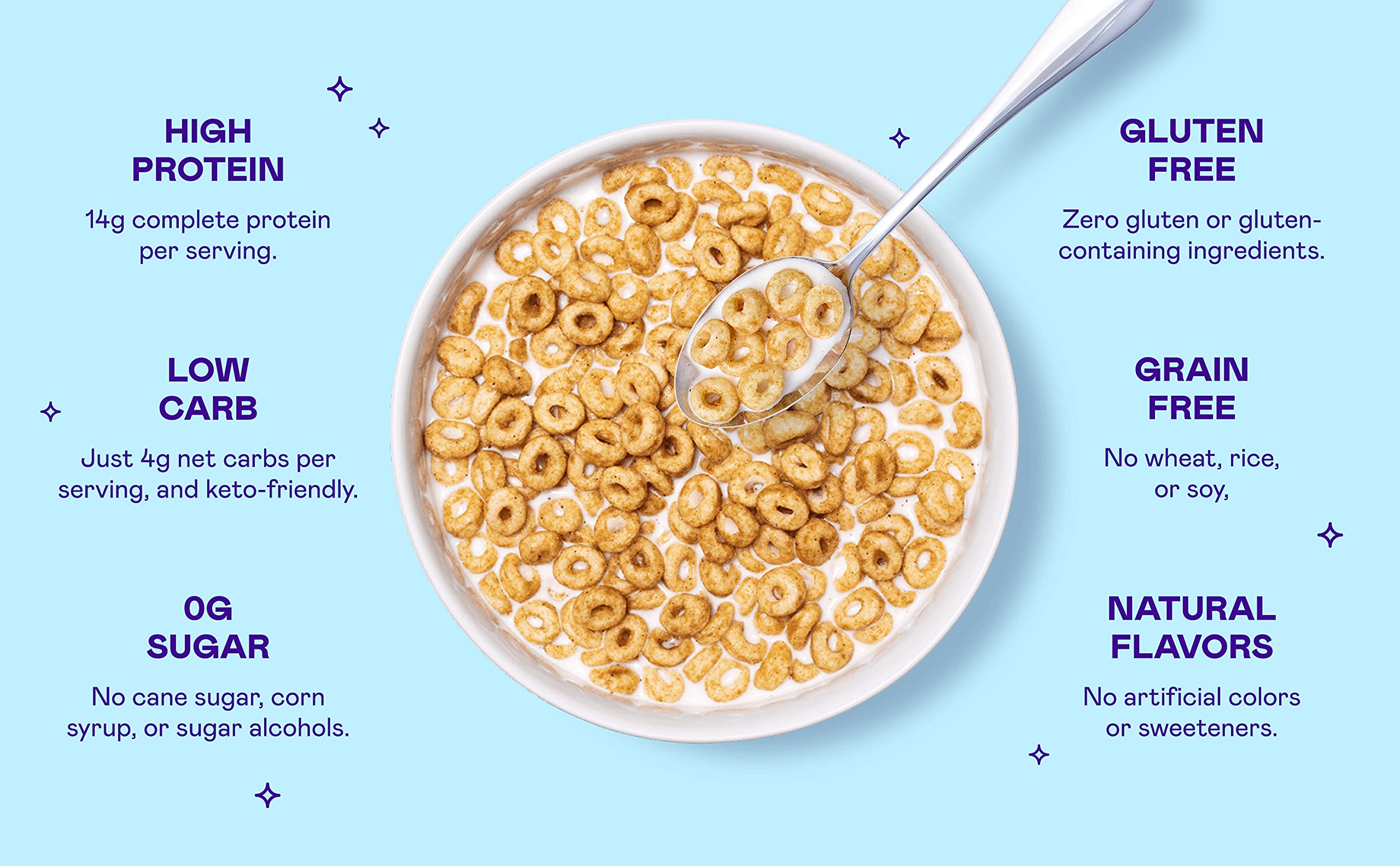 Buy Magic Spoon Cereal, Peanut Butter 4Pack Keto, Gluten & Grain