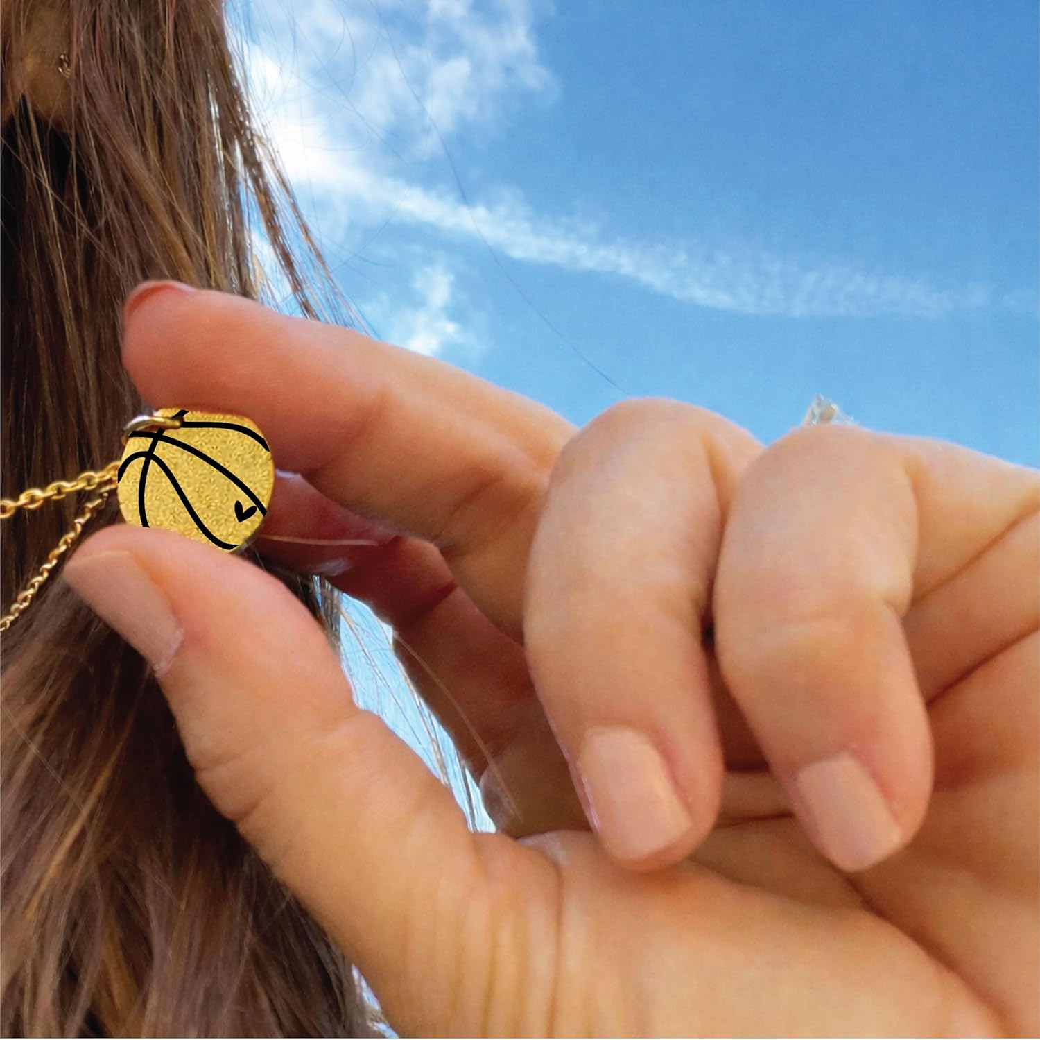 Sports Mom Necklace - Stainless Steel, Gold Silver Rose Gold - Soccer Basketball Baseball Volleyball Football, Sports Fan Jewelry for Women - For Game Day - Athletic & Team Spirit Jewelry for Fans, Players & Moms - Image 5