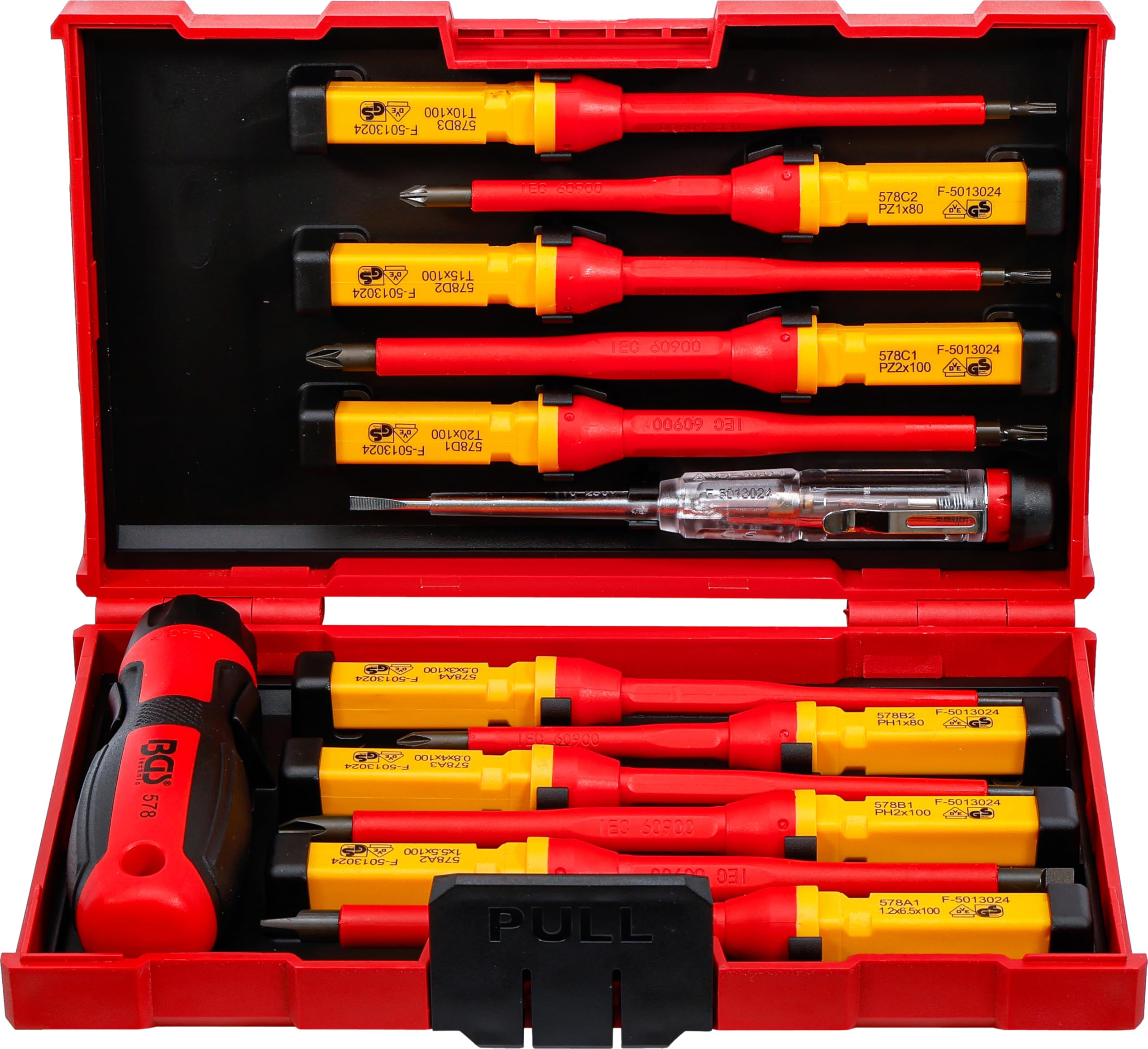 BGS 35814 | VDE Screwdriver Set | with Interchangeable Blades | 13 pcs.