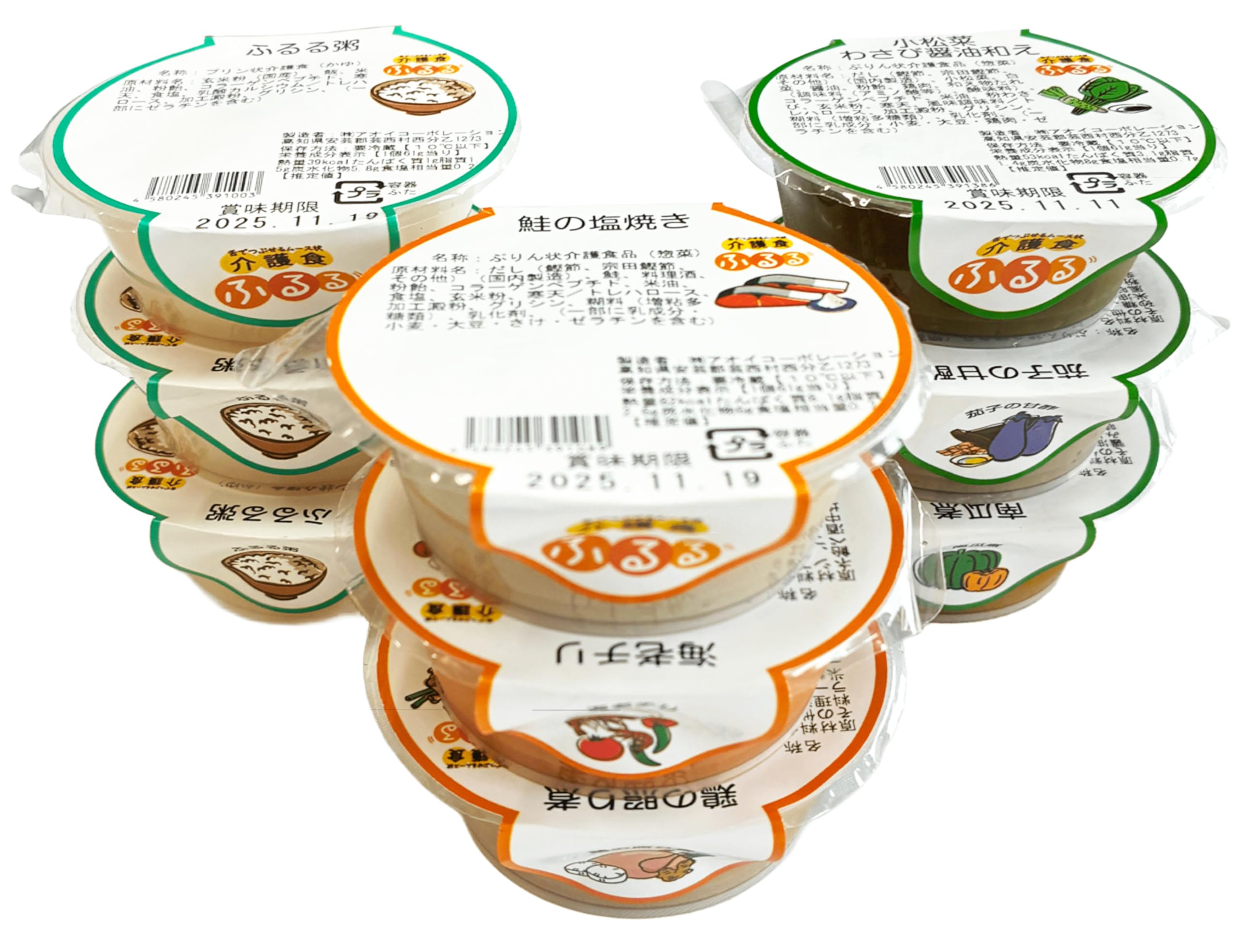 Amazon.co.jp: おいしい 介護食 ふるる ムース食｜お粥×6個、主菜×6種 