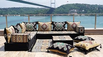 Amazon.com: arabicsofa Arabic Floor Seating – L Shape Corner