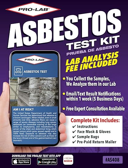Amazoncom Prolab Asbestos Test Kit You Collect 2 Samples We Analyze Them Emailed Results Within 1 Week 5 Business Days Includes Return Mailer And Expert Consultation Lab Fee Included Industrial Scientific Amazoncom Prolab Asbestos Test Kit You Collect 2 Samples We Analyze Them Emailed Results Within 1 Week 5 Business Days Includes Return Mailer And Expert Consultation Lab Fee Included Industrial Scientific