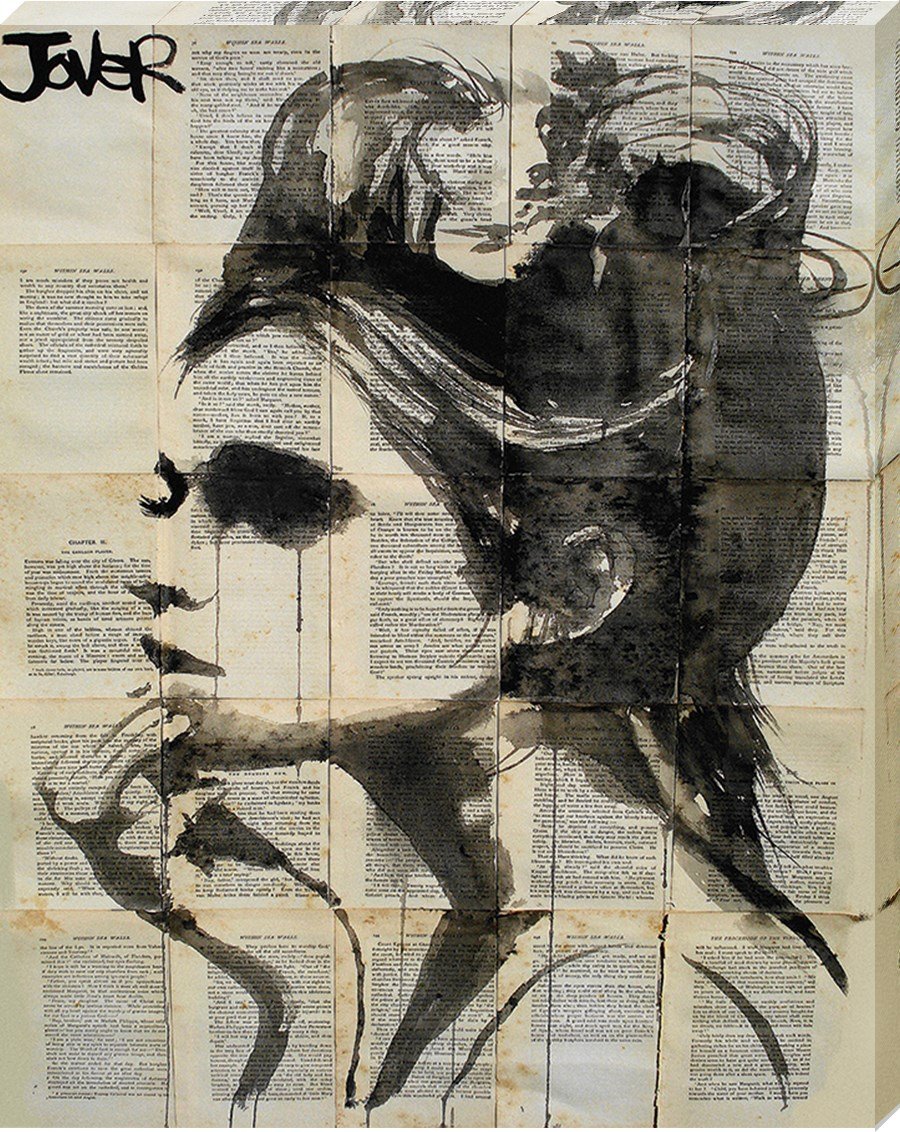 Loui Jover "Etheral" Canvas Print, Cotton, Multi-Colour, 3.20 x 40.00 x 50.00 cm