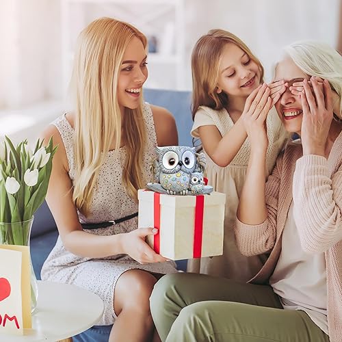 Miniatura 8 de Macetas colgantes de búho oscilante para plantas de interior, bonitas macetas pequeñas para suculentas con orificio de drenaje, ganchos únicos de