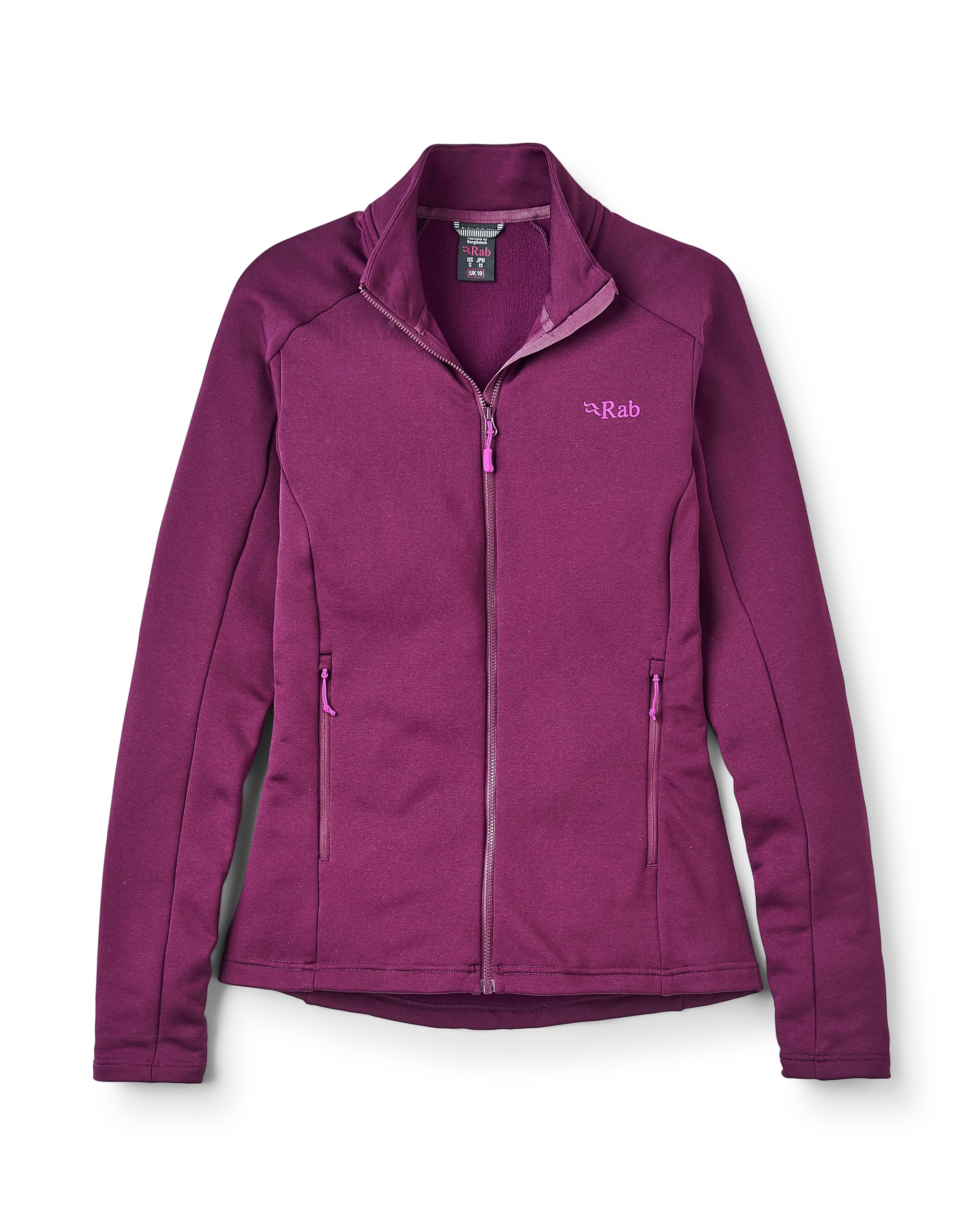 Rab Women's Covex Jacket - Warm Midweight Fleece Coat for Hiking, Climbing, & Skiing - Mulberry - Large