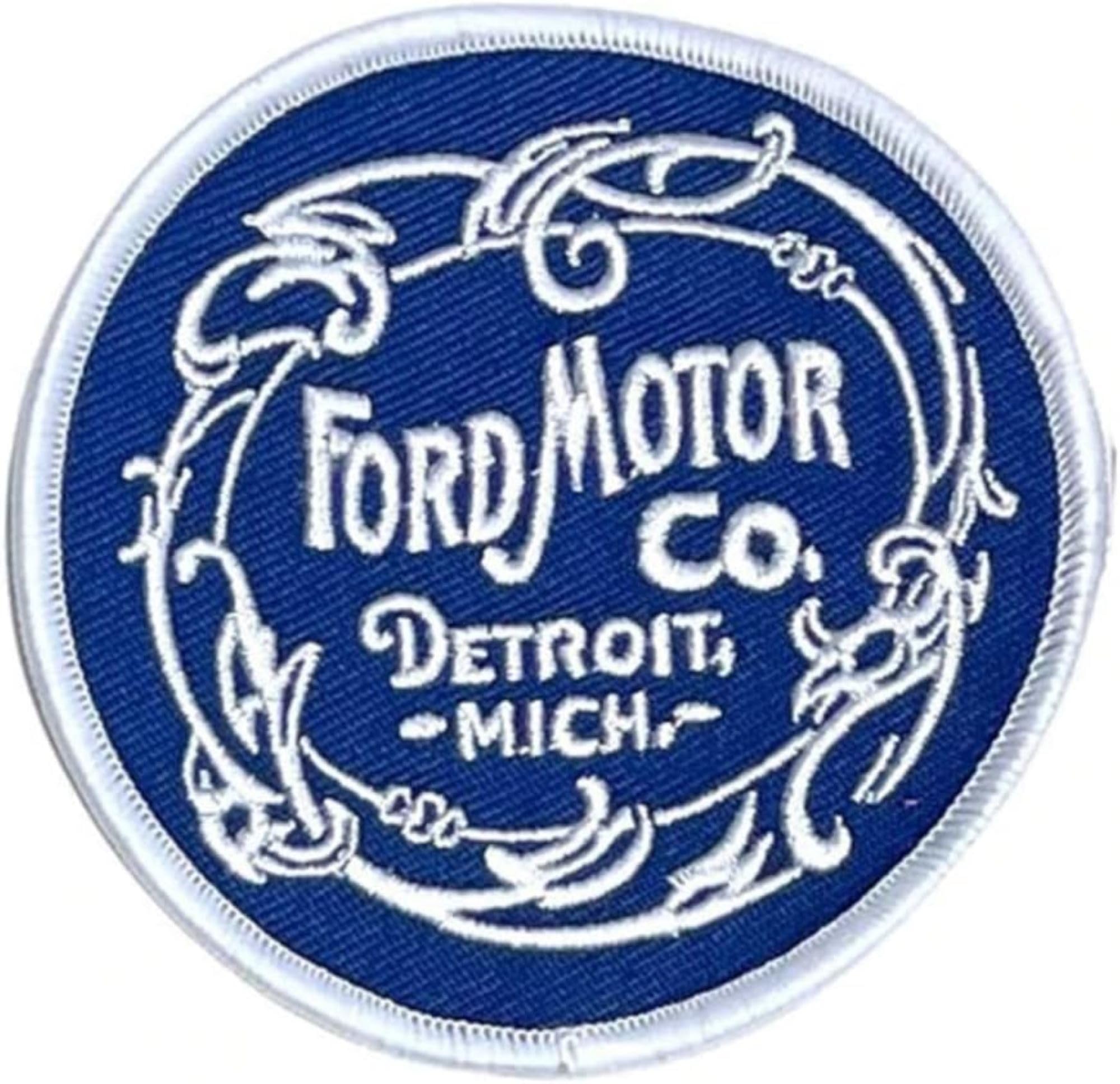 Ford Vintage 1903 Logo Patch – 3” Embroidered Emblem with Heat Seal - Officially Licensed Ford Merchandise