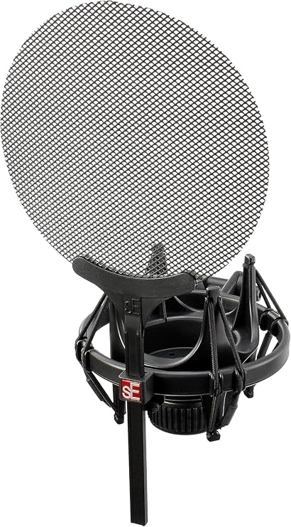sE Electronics Isolation Pack with Integrated Metal Microphone Pop Filter & Microphone Shock Mount - Compatible with sE X1 Series or sE2200 Series Mics
