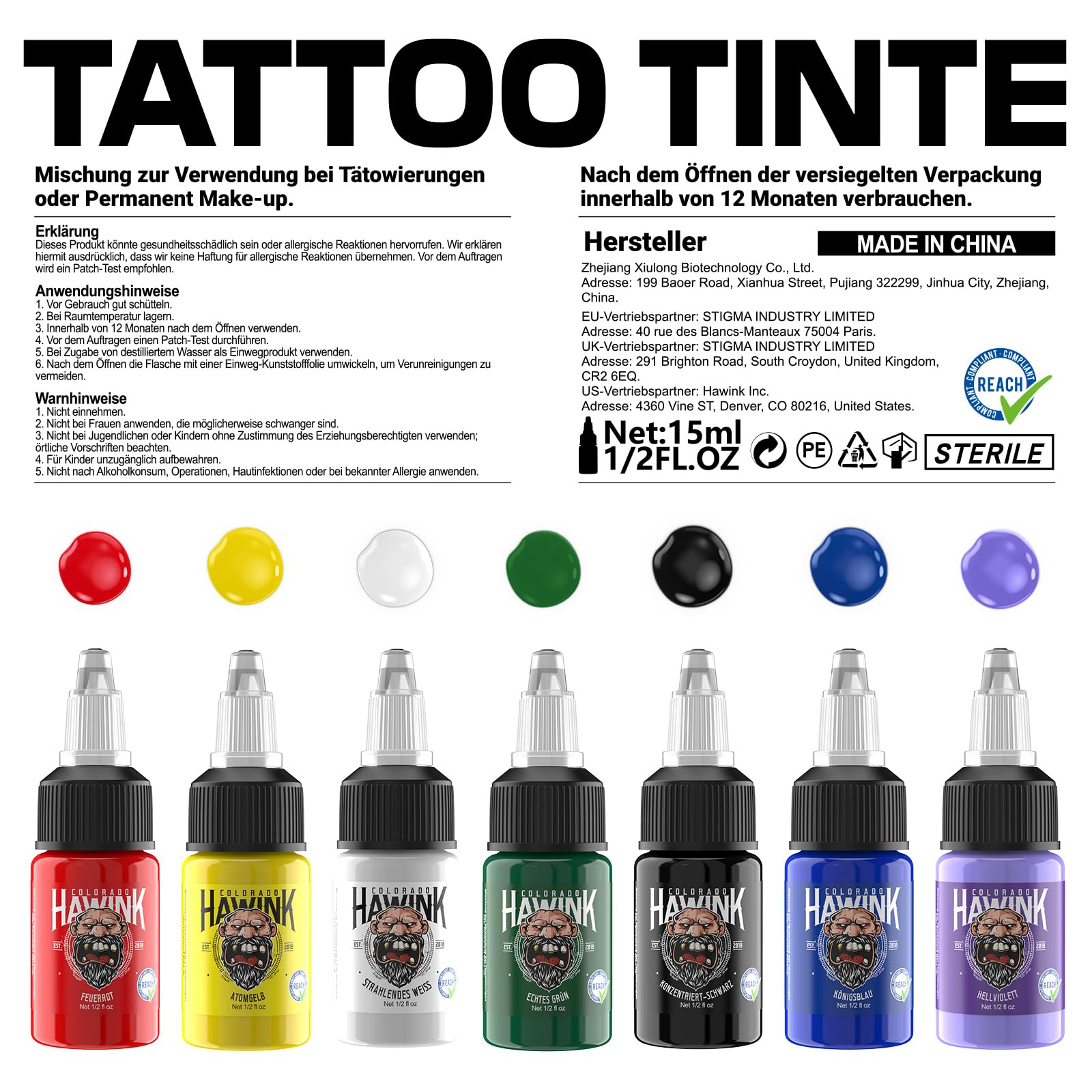 EBTOOLS Flacon pulvérisateur de tatouage Bouteille de pulvérisation de