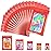 JETMORE 100 Pcs Mylar Bags, Smell Proof Bags Foil Pouch, Holographic Resealable Bags for Small Business, Candy Sample Jewelry Bag Sealable Packaging for Party Favor Food Storage (2.4x3.9in-Red)