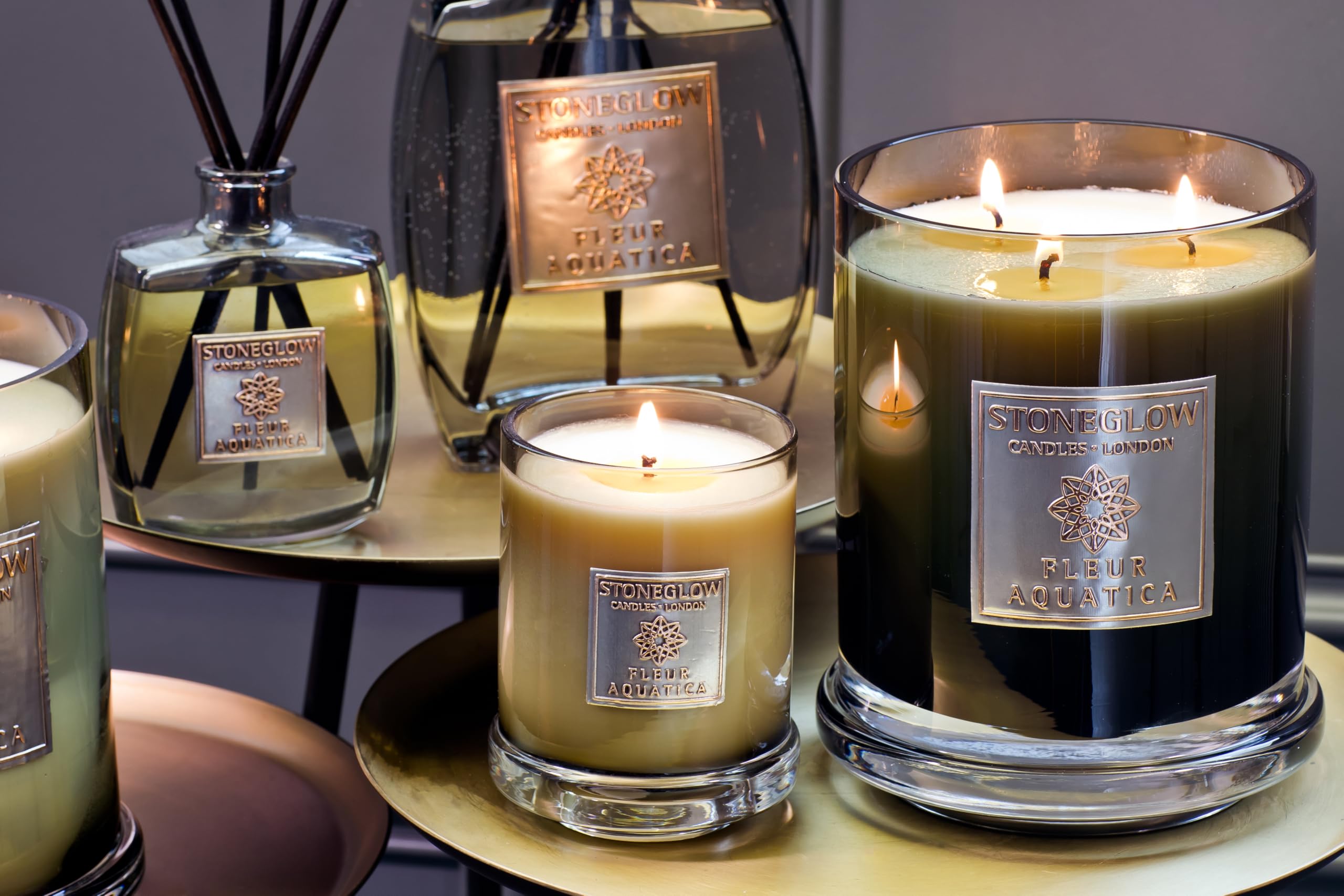 Stoneglow Luna Collection - Papyrus Woods & Jasmine 220 Grams Scented - View #7