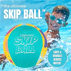 Activ Life 2 Pack Skip Balls, Fun Beach Games for Adults and Family Swimming Pool Dive Toys for Kids, Adult Beach Toys, Water Toy for Kid (Yellow Shell)